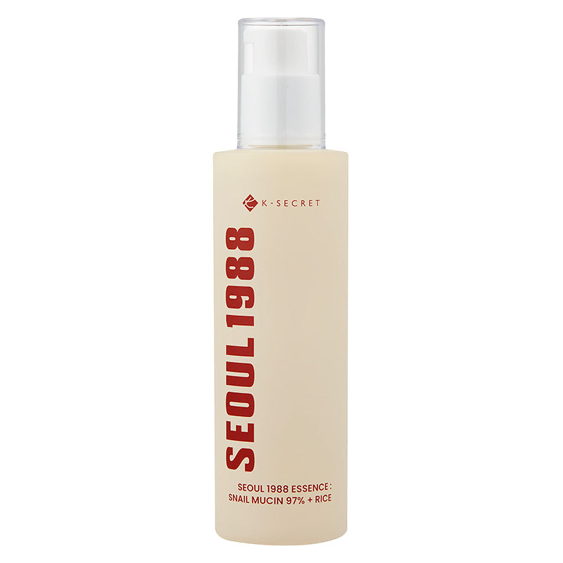 KSECRET SEOUL 1988 Essence : Snail Mucin 97% + Rice – Essence hydratante mucine et riz 100 ml