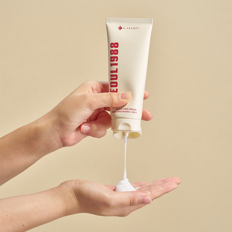 KSECRET SEOUL 1988 Cream : Snail Mucin 93% + Rice – Snail mucin and rice moisturising cream 100 ml
