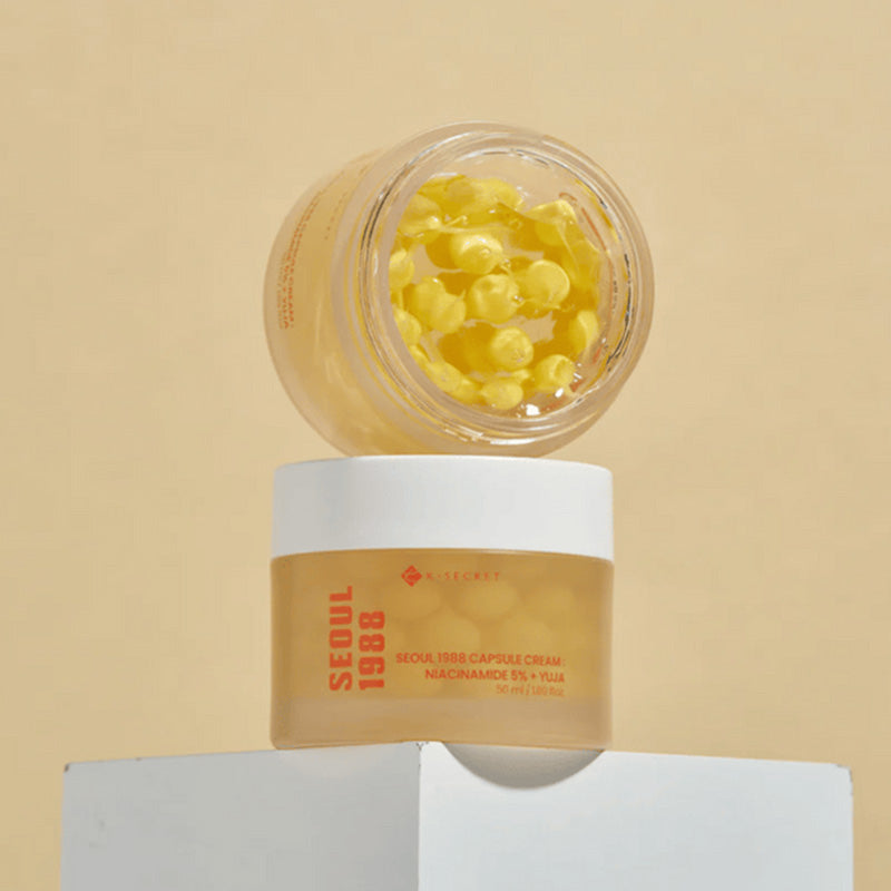 KSECRET SEOUL 1988 Capsule Cream: Niacinamide 5% + Yuja – Crema luminosidad con niacinamida y yuja 50 ml