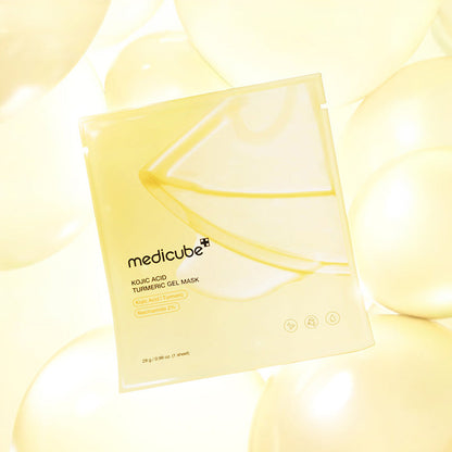 Medicube Kojic Acid Turmeric Brightening Gel Mask, 4 × 28 g — imagen 3