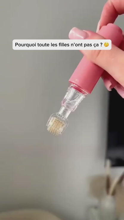 Derma Roller Titanium: Cuidado labial específico, estimulación y aplicador de sérum