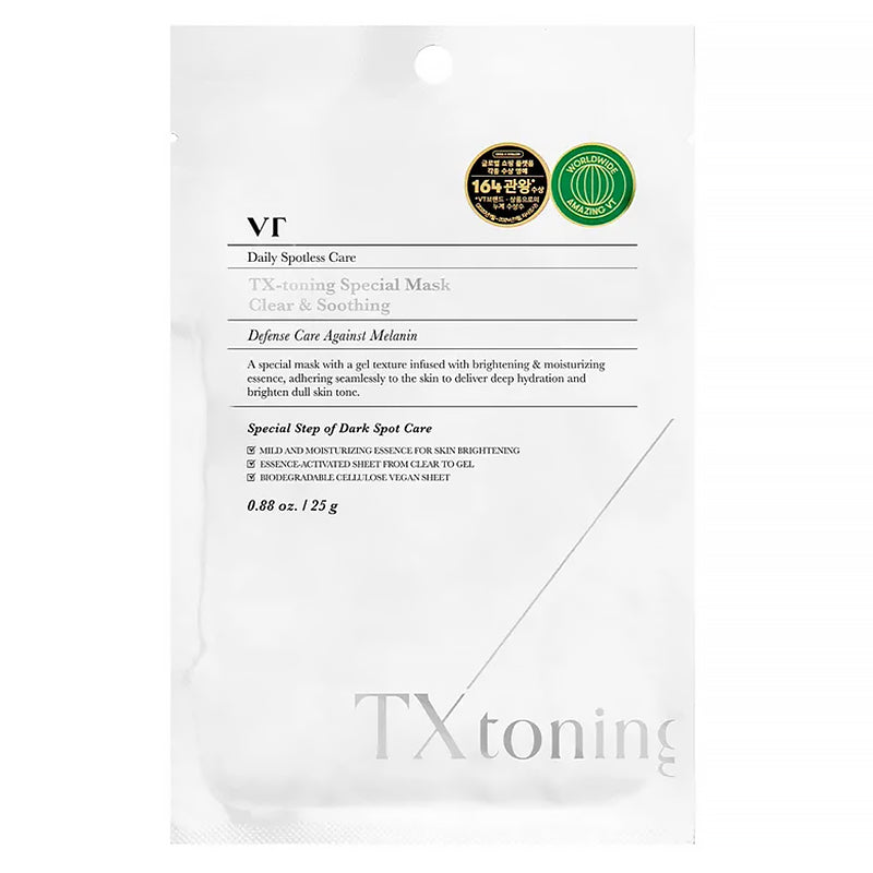 VT COSMETICS TX-toning Special Mask – Mascarilla de tejido luminosidad con niacinamida 25 g