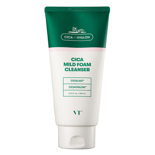 VT Cosmetics Cica Mild Foam Cleanser – Mousse nettoyante à la centella 300 ml