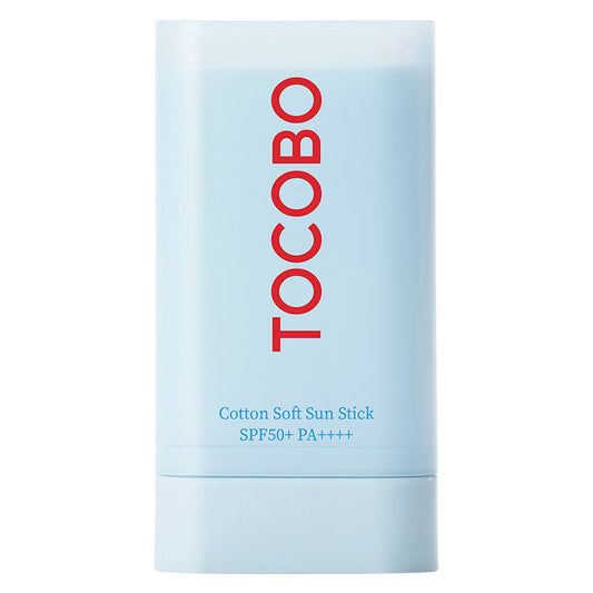 TOCOBO Cotton Soft Sun Stick – Stick solar de acabado mate SPF50+ PA++++ 19 g